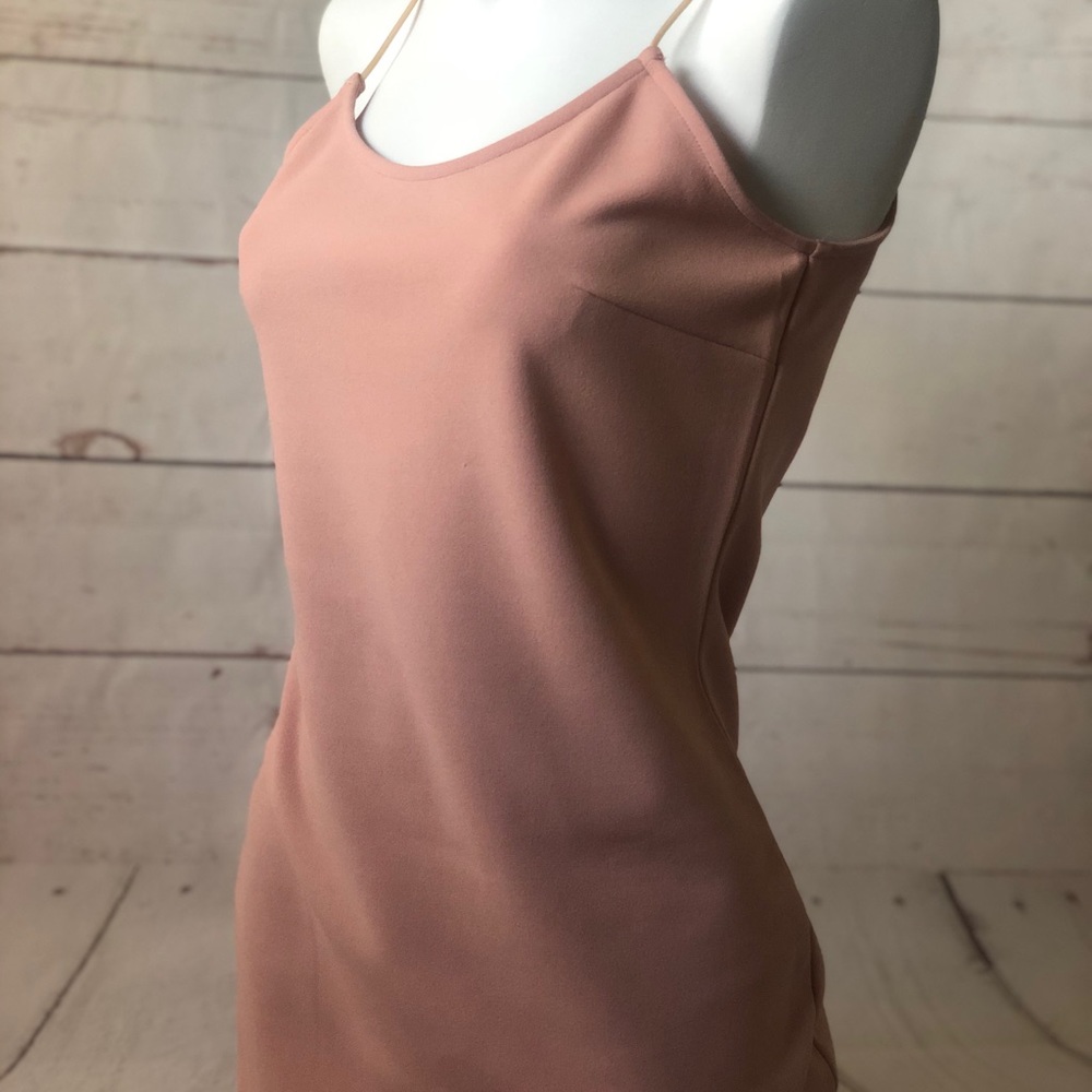 Bear Dance Dusty Rose Mini Slip Dress